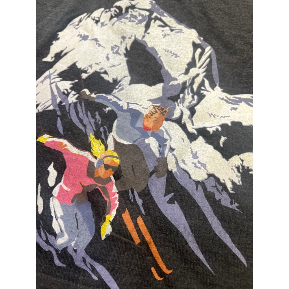Meister Montage Ski Base Layer Wool Blend Charcoal Grey Telluride Patch XL NEW - Picture 7 of 7